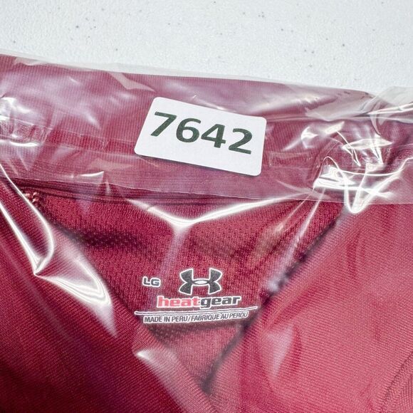 Boston College Eagles Golf Polo Shirt Womens Large Red Casual Preppy Under Armou - Picture 13 of 13